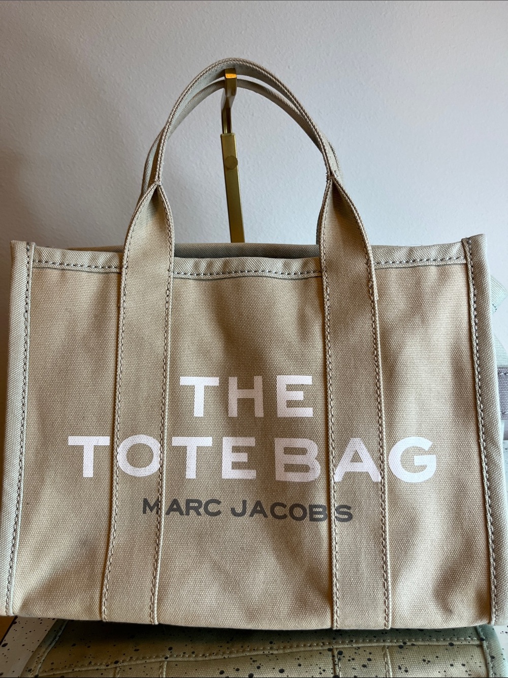 Marc Jacobs Beige Canvas Logo Tote - Picture 5 of 15